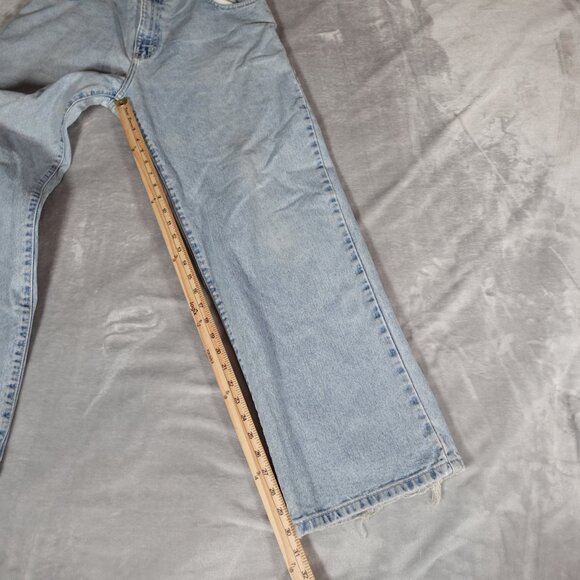 Vintage Quiksilver Wide Leg Denim Jeans Mens 36 (Fits 34x31) Skater Baggy Y2K - Picture 14 of 16